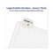 Avery-style Preprinted Legal Bottom Tab Divider, 26-tab, Exhibit I, 11 X 8.5, White, 25/pk