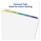 Print And Apply Index Maker Clear Label Dividers, 5-tab, Color Tabs, 11 X 8.5, White, Contemporary Color Tabs, 25 Sets