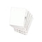 Avery-style Preprinted Legal Bottom Tab Dividers, 26-tab, Exhibit V, 11 X 8.5, White, 25/pack