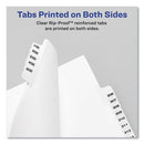 Avery-style Preprinted Legal Bottom Tab Dividers, 26-tab, Exhibit Y, 11 X 8.5, White, 25/pack