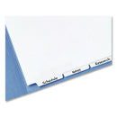 Write And Erase Tab Dividers For Classification Folders, Narrow Bottom Tab, 5-tab, 11 X 8.5, 1 Set