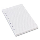 Mini Size Binder Filler Paper, 7-hole Side Punched, 5.5 X 8.5, College Rule, 100/pack