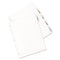 Big Tab Printable White Label Tab Dividers, 5-tab, 11 X 8.5, White, 20 Sets