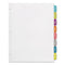 Big Tab Printable White Label Tab Dividers, 8-tab, 11 X 8.5, White, 20 Sets
