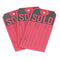 Sold Tags, Paper, 4.75 X 2.38, Red/black, 500/box