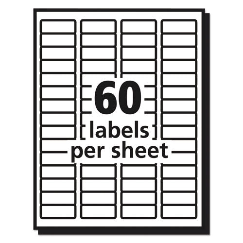 Matte Clear Easy Peel Mailing Labels W/ Sure Feed Technology, Laser Printers, 0.66 X 1.75, Clear, 60/sheet, 10 Sheets/pack