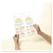 Door Hanger With Tear-away Cards, 97 Bright, 65 Lb Cover Weight, 4.25 X 11, White, 2 Hangers/sheet, 40 Sheets/pack