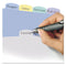 Write And Erase Durable Plastic Dividers With Slash Pocket, 3-hold Punched, 8-tab, 11.13 X 9.25, Assorted, 1 Set