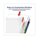 Clear Easy View Plastic Dividers With Multicolored Tabs And Sheet Protector, 8-tab, 11 X 8.5, Clear, 1 Set