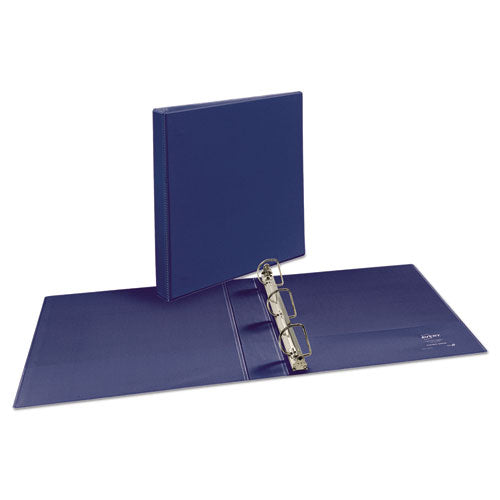 Durable View Binder With Durahinge And Slant Rings, 3 Rings, 1.5" Capacity, 11 X 8.5, Blue