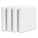 Durable View Binder With Durahinge And Slant Rings, 3 Rings, 1" Capacity, 11 X 8.5, White, 4/pack