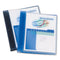 Flexible View Binder With Round Rings, 3 Rings, 1" Capacity, 11 X 8.5, Blue