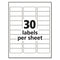 Matte Clear Easy Peel Mailing Labels W/ Sure Feed Technology, Inkjet Printers, 1 X 2.63, Clear, 30/sheet, 10 Sheets/pack