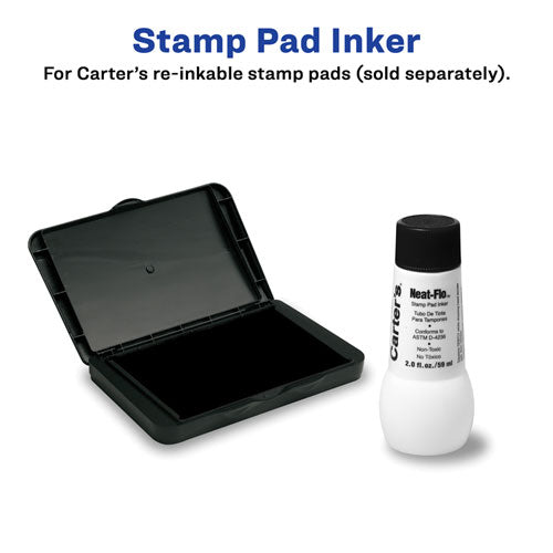 Neat-flo Stamp Pad Inker, 2 Oz Bottle, Black