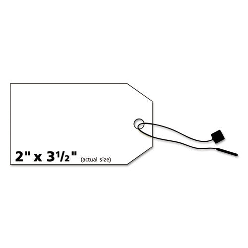 Printable Rectangular Tags With Strings, 2 X 3.5, Matte White, 96/pack