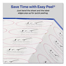 Oval Labels W/ Sure Feed And Easy Peel, 2 X 3.33, Glossy White, 80/pack