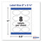 Oval Labels W/ Sure Feed And Easy Peel, 2 X 3.33, Glossy White, 80/pack