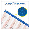 Water-resistant Wraparound Labels W/ Sure Feed, 9.75 X 1.25, White, 40/pack