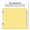 Insertable Big Tab Dividers, 8-tab, Double-sided Gold Edge Reinforcing, 11 X 8.5, Buff, Clear Tabs, 1 Set