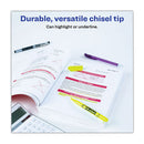 Hi-liter Pen-style Highlighters, Fluorescent Yellow Ink, Chisel Tip, Yellow/black Barrel, Dozen