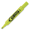 Hi-liter Desk-style Highlighters, Fluorescent Yellow Ink, Chisel Tip, Yellow/black Barrel, 200/box