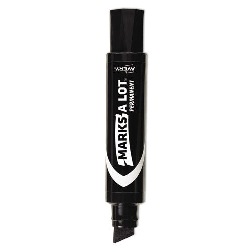 Marks A Lot Extra-large Desk-style Permanent Marker, Extra-broad Chisel Tip, Black (24148)