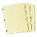 Preprinted Laminated Tab Dividers With Copper Reinforced Holes, 25-tab, A To Z, 11 X 8.5, Buff, 1 Set