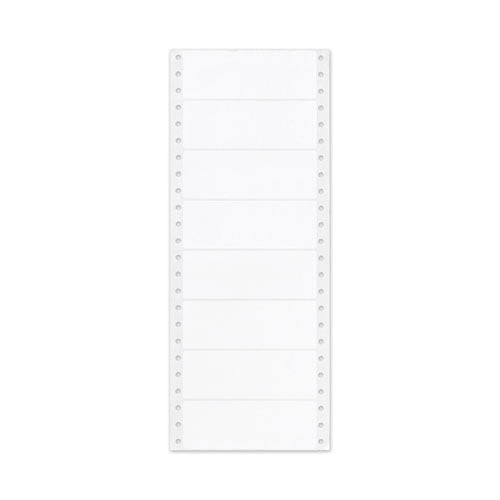 Dot Matrix Printer Mailing Labels, Pin-fed Printers, 1.44 X 4, White, 5,000/box