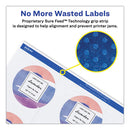 Printable Self-adhesive Permanent Id Labels W/sure Feed, 0.75" Dia, White 800/pk