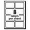 Ecofriendly Adhesive Name Badge Labels, 3.38 X 2.33, White, 160/box