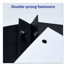 Two-pocket Folder, Prong Fastener, 0.5" Capacity, 11 X 8.5, Black, 25/box