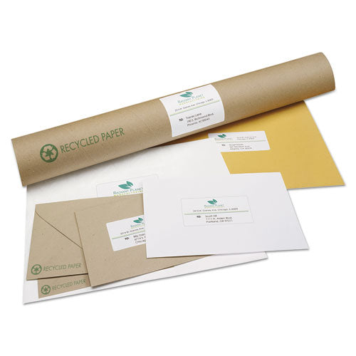 Ecofriendly Mailing Labels, Inkjet/laser Printers, 2 X 4, White, 10/sheet, 100 Sheets/pack