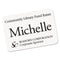 Ecofriendly Adhesive Name Badge Labels, 3.38 X 2.33, White, 80/pack