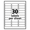 Ecofriendly Mailing Labels, Inkjet/laser Printers, 1 X 2.63, White, 30/sheet, 100 Sheets/pack