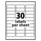 Ecofriendly Mailing Labels, Inkjet/laser Printers, 1 X 2.63, White, 30/sheet, 100 Sheets/pack