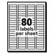 Ecofriendly Mailing Labels, Inkjet/laser Printers, 0.5 X 1.75, White, 80/sheet, 100 Sheets/pack