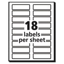 Extra-large Trueblock File Folder Labels With Sure Feed Technology, 0.94 X 3.44, White, 18/sheet, 25 Sheets/pack