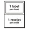 Shipping Labels With Paper Receipt And Trueblock Technology, Inkjet/laser Printers, 5.06 X 7.63, White, 50/pack