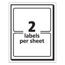 Printable Adhesive Name Badges, 3.38 X 2.33, White, 100/pack