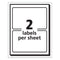 Printable Adhesive Name Badges, 3.38 X 2.33, White, 100/pack