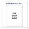 Shipping Labels With Trueblock Technology, Laser Printers, 8.5 X 11, White, 100/box