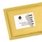 Shipping Labels W/ Trueblock Technology, Laser Printers, 3.33 X 4, White, 6/sheet, 25 Sheets/pack