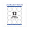 Permanent Laser Print-to-the-edge Id Labels W/surefeed, 2 1/2"dia, White, 300/pk