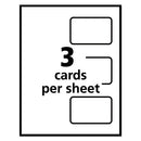 Laminated Laser/inkjet Id Cards, 2 1/4 X 3 1/2, White, 30/box