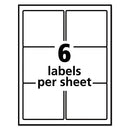 Repositionable Shipping Labels W/surefeed, Laser, 3.33 X 4, White, 600/box