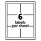 Repositionable Shipping Labels W/surefeed, Laser, 3.33 X 4, White, 600/box