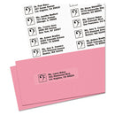 Matte Clear Easy Peel Mailing Labels W/ Sure Feed Technology, Laser Printers, 1 X 4, Clear, 20/sheet, 50 Sheets/box