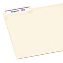 Permanent Trueblock File Folder Labels With Sure Feed Technology, 0.66 X 3.44, White, 30/sheet, 25 Sheets/pack