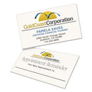 Clean Edge Business Cards, Laser, 2 X 3.5, Ivory, 200 Cards, 10 Cards/sheet, 20 Sheets/pack