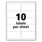 Ultraduty Ghs Chemical Waterproof And Uv Resistant Labels, 2 X 4, White, 10/sheet, 50 Sheets/pack